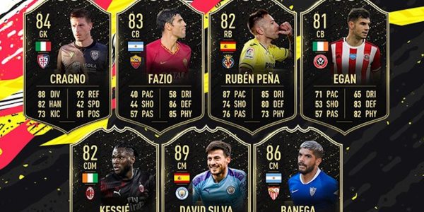 fifa 20 team of the week 30 lineup david silva arturo vidal